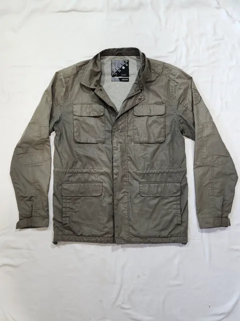 Billabong Utility Jacket Size Medium Olive Green Full Zip