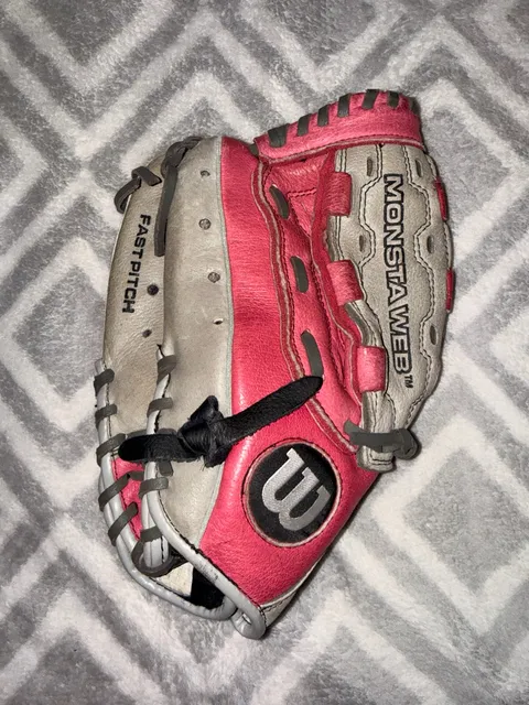 Wilson Monsta Web Fastpitch Softball Glove Pink Gray
