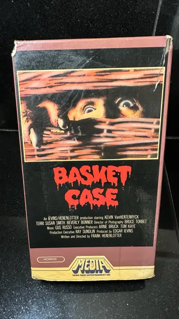 Very Rare Media Home Entertainment Basket Case Vhs Tape 1983 Horror