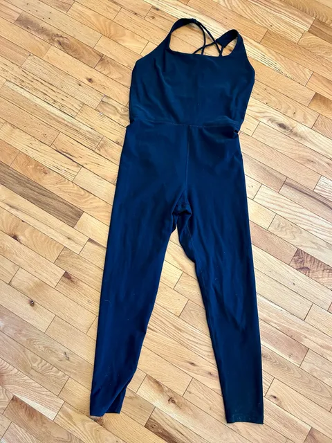 Calia Jumpsuit Size M Black Athletic Romper