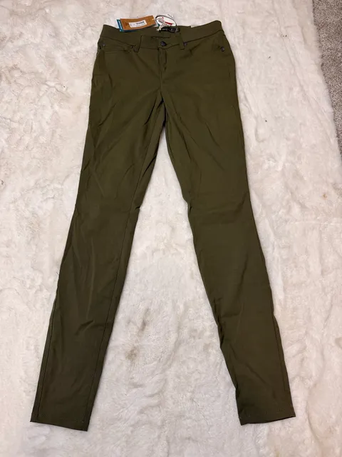 Prana Briann Pant Tall Inseam Size 4 Cargo Green Stretch Zion