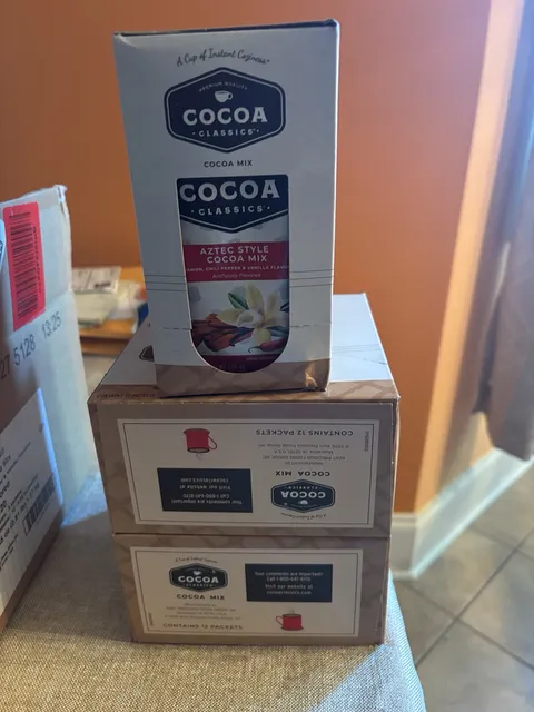 Cocoa Classics Aztec Style Cocoa Mix 3 Cartons 36 Packets