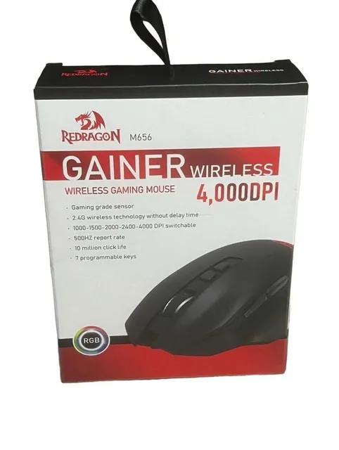 Redragon Gainer M656 Wireless Gaming Mouse 4000DPI New