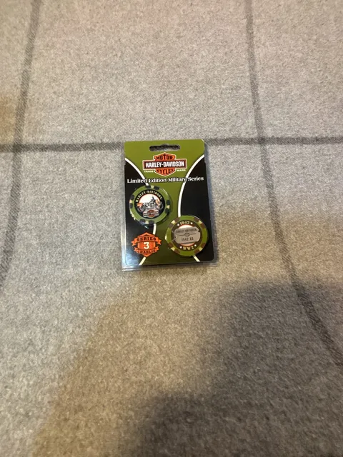 Harley Davidson Poker Chip - Olive Black Tan