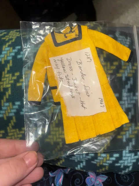 Barbie Vintage Border Line Doll Dress 1962