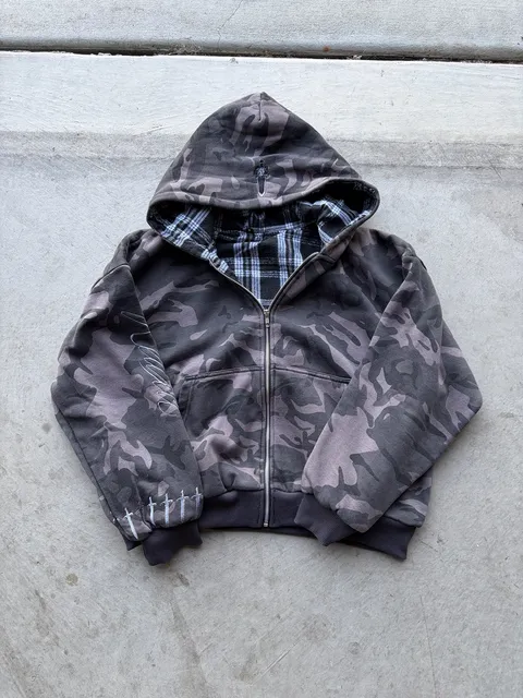REAXCT CURSIVE ZIP UP V.4 BLACK