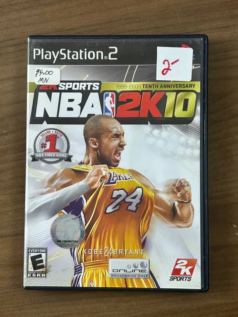 NBA 2K10 PS2 PlayStation 2 2009 CIB Complete w/ Manual Kobe Bryant