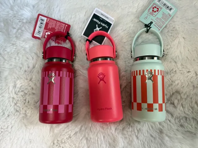 Hydro Flask Micro Hydro Water Bottle 6.7 oz Cherry Red