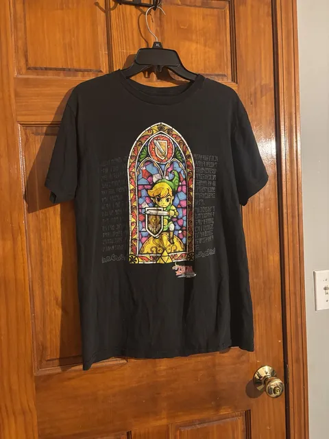 Nintendo The Legend of Zelda The Wind Waker HD T-Shirt Size L Black