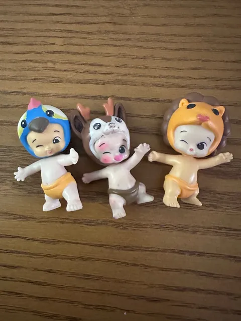 Moose Toys Animal Hat Babies Figures Lot Of 3
