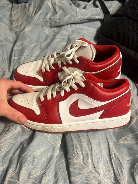 Nike Air Jordan 1 Low Chicago Gym Red White Sneakers
