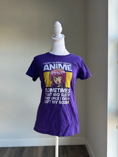 Y2K Port & Company Anime Graphic Tee - Size S