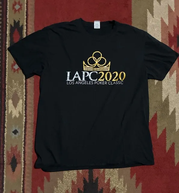 LAPC 2020 Los Angeles Poker Classic T-Shirt Size XL Black
