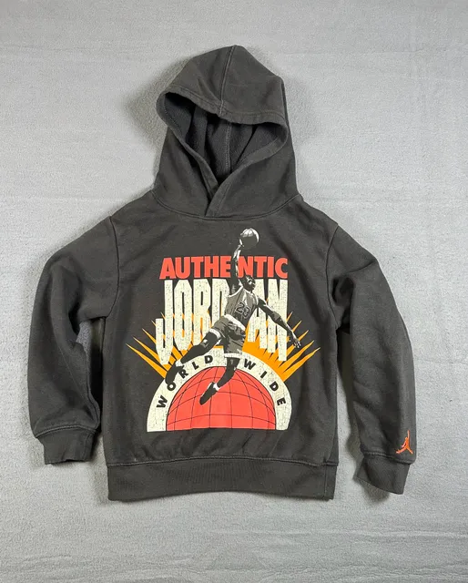 Jordan Worldwide Graphic Hoodie Size 4-5Y