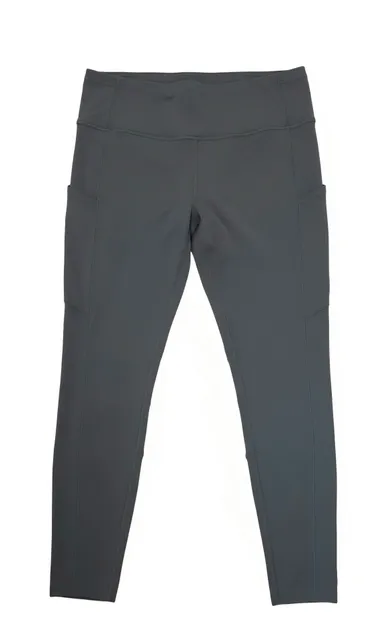 Lululemon Fast and Free Legging Size 14 Gray Pocket High Rise. 28" Inseam