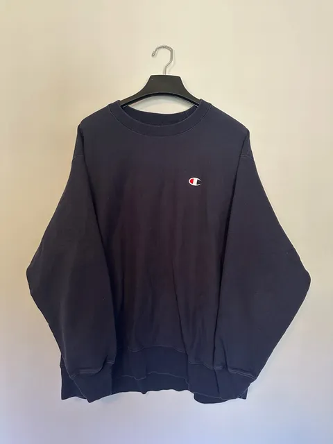Champion Reverse Weave Crewneck Sweatshirt Navy