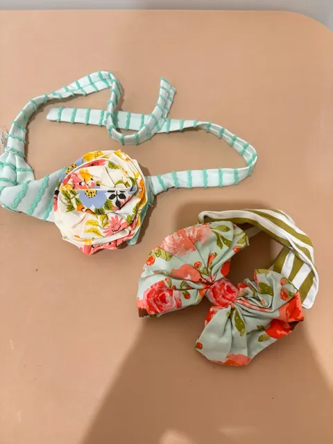 Matilda Jane Clothing Headband Set Floral Bow Lot of 2