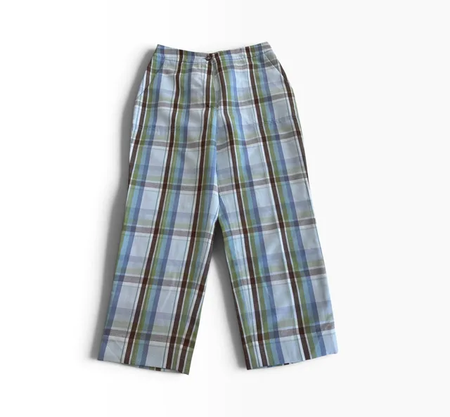 TRK Design and Fashion Group Plaid Pants Size 36 Blue Green Brown