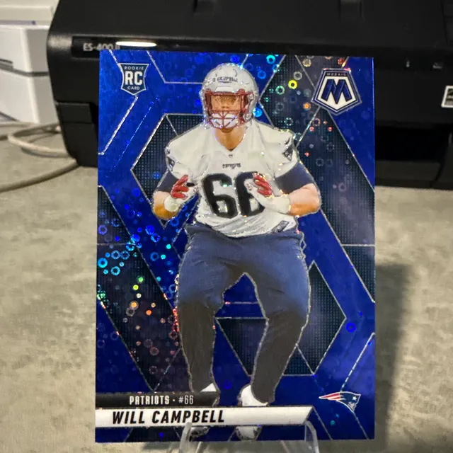 2025 Panini Mosaic Will Campbell #378 Blue Mosaic Prizm Rookie 53/99