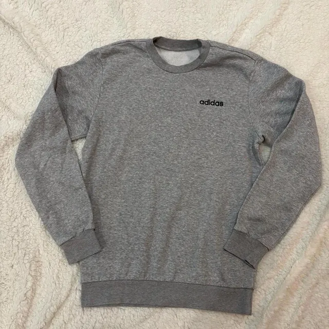 Adidas Crewneck Sweatshirt Gray Athletic Minimalist