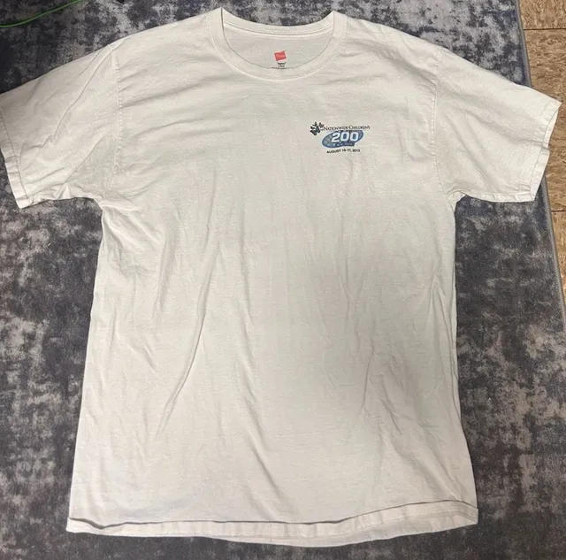 Hanes Mid-Ohio Nationwide Children's 200 T-Shirt Size L White