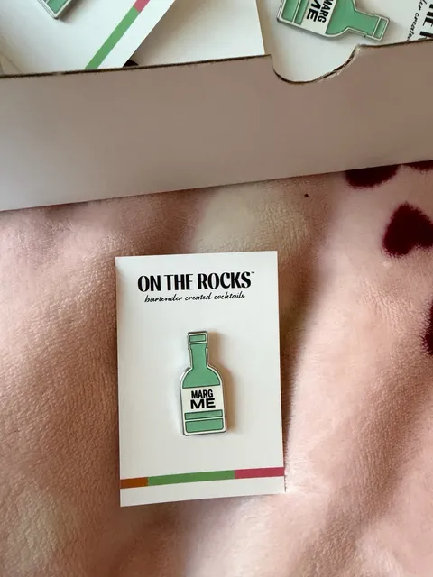 20 pk On The Rocks Marg Me Enamel Pin Cocktail Lapel Pin