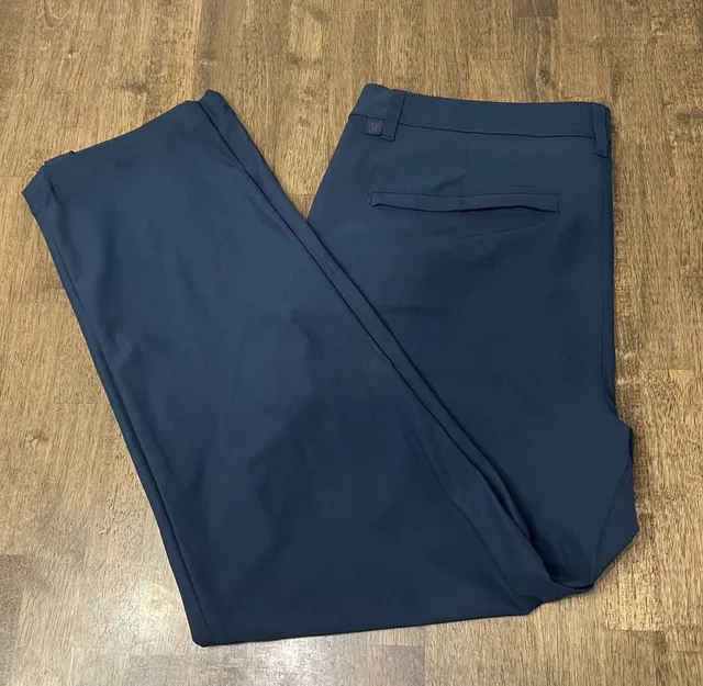 Lululemon ABC Pants Size 35 Blue Performance Casual Trousers NWOT