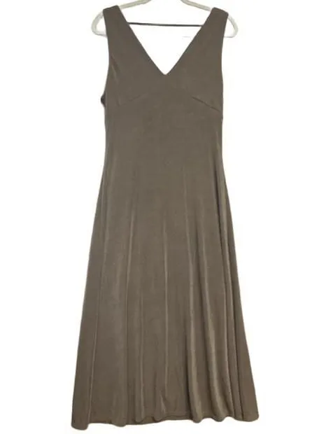 Vintage 90’s V-Neck Midi Dress Sleeveless Cowl Back