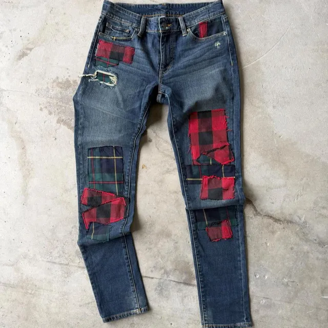 Denim & Supply Ralph Lauren Skinny Jeans Size 29/32 Patchwork
