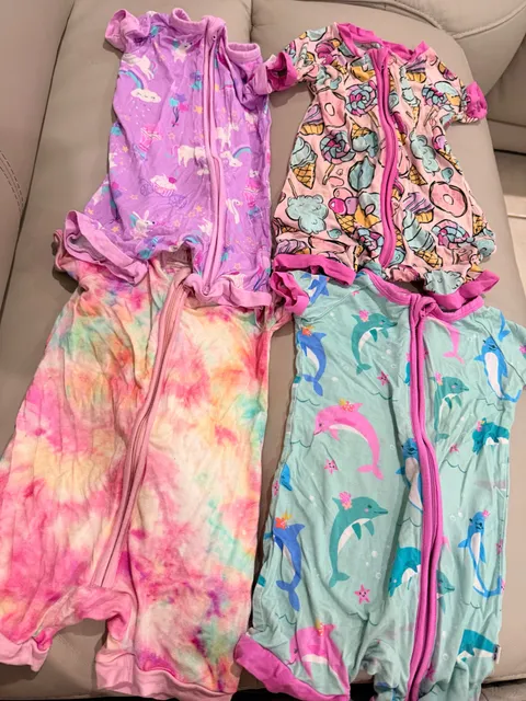 Little Sleepies Shorty Bundle Sweet Treats Dolphin Dance Magical Birthday 6/12m