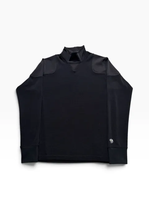 Mountain Hardwear Mock Neck Thermal Pullover Black