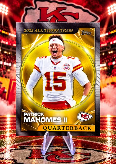 Patrick Mahomes II All Topps Team NFL Football Trading Card Kansas City Chiefs