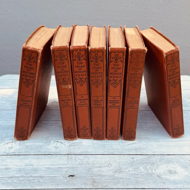 The Story of Modern Science Henry Smith Williams 7 Book Lot Vintage