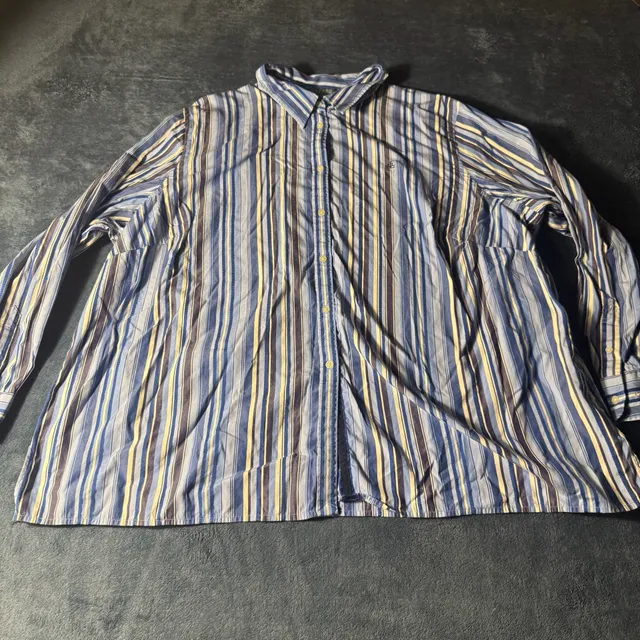 Lauren Ralph Lauren Striped Long Sleeve Button Down Shirt Size 3X