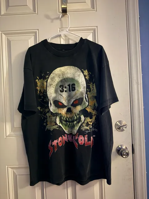 WWE Stone Cold Steve Austin Skull T-Shirt X-Large Black Graphic Wrestling