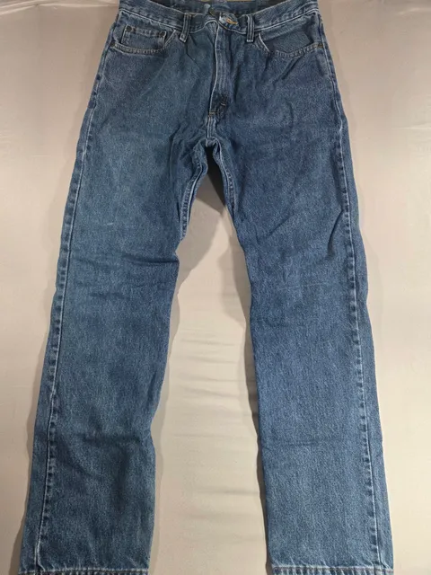 Wrangler Regular Fit Jeans 34x34 Blue Cotton Denim Straight Leg