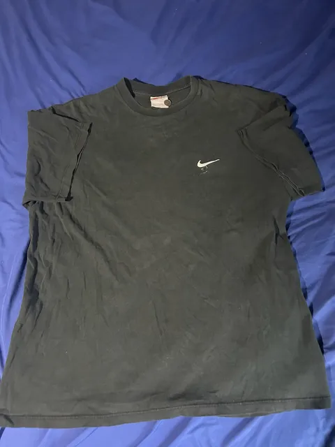 Nike Made In Usa Vintage T-Shirt Size L Black Swoosh Logo L
