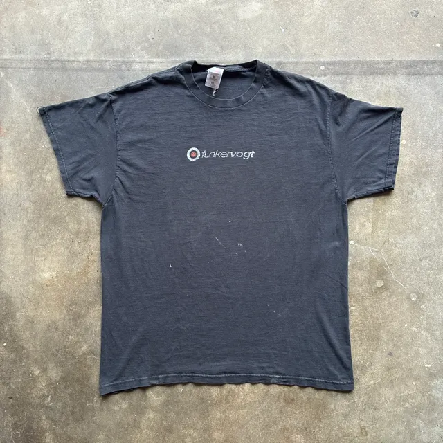 Vintage 1990’s FunkerVogt T-Shirt Size XL Black Graphic Band Tee