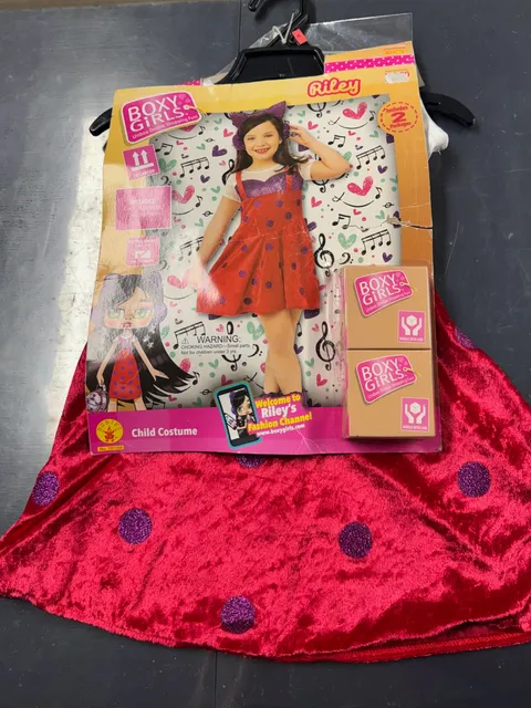 Riley Boxy Girls Child Costume Size Extra Small 2-4