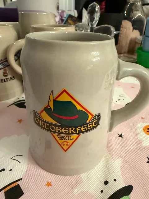 Erdinger Oktoberfest Vail Ceramic Beer Stein Mug