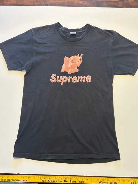 Supreme Elephant T-Shirt Size L Black Graphic Tee