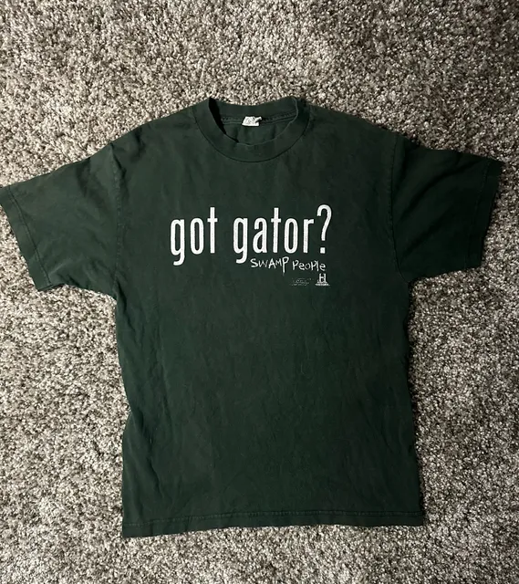 Alstyle Swamp People Got Gator? T-Shirt Size M Green