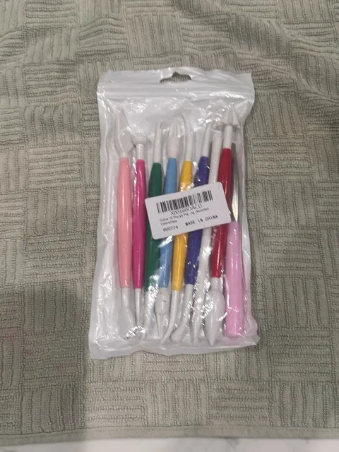 Oudux 10 Pieces Pottery Sculpting Tools Assorted Colors