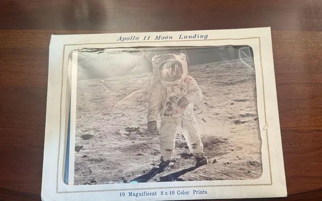 Apollo 11 Moon Landing 10 Magnificent 8 x 10 Color Prints Vintage