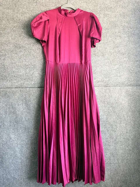 Closet London New Magenta PleatedDress 