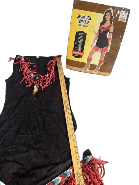 Rising Sun Princess Costume Size Small Adult Native Style Dress 6-Piece
