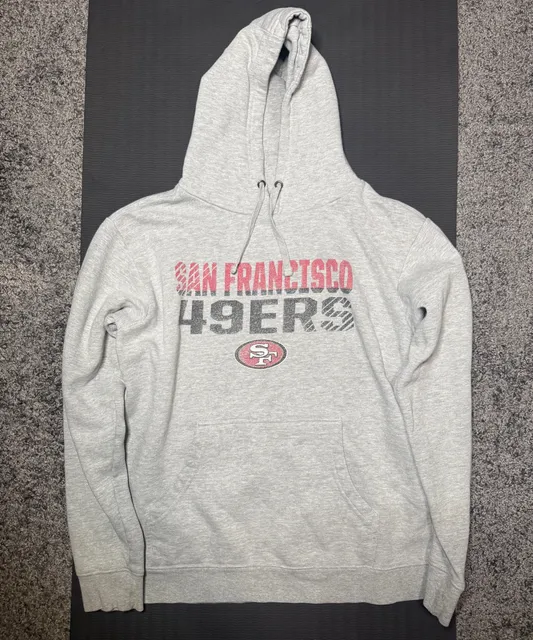 NFL San Francisco 49ers Hoodie Size L Gray Pullover Sweatshirt