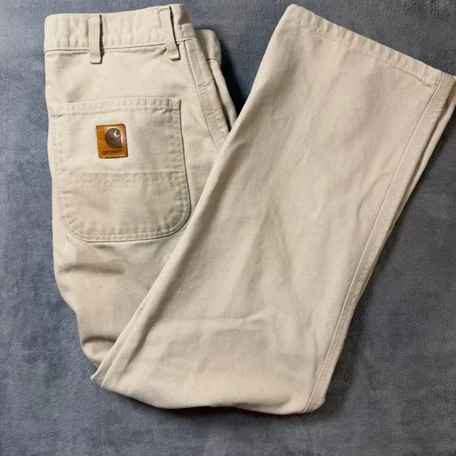 Vintage Carhartt B11STN Stone Canvas Carpenter Pants 34x30 Made in USA 90’s 