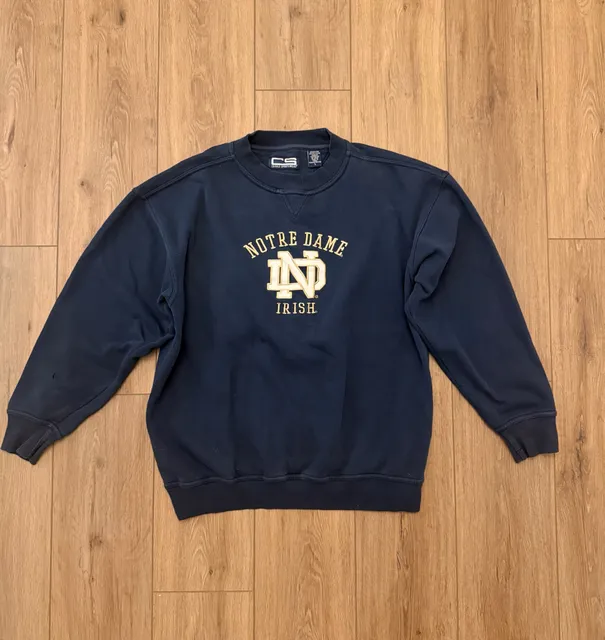 Crable Sportswear Notre Dame Sweatshirt Size L