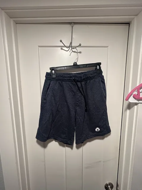 Hurley Lounge Shorts Size M Charcoal Gray French Terry Drawstring